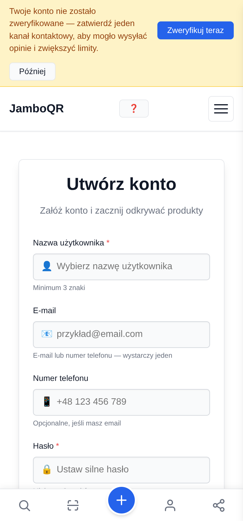 Załóż konto: konto i sklep w pięć minut Załóż konto