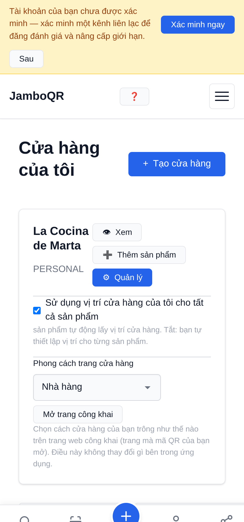 Đăng ký: tài khoản và cửa hàng của bạn trong năm phút Cửa hàng của bạn đã có sẵn