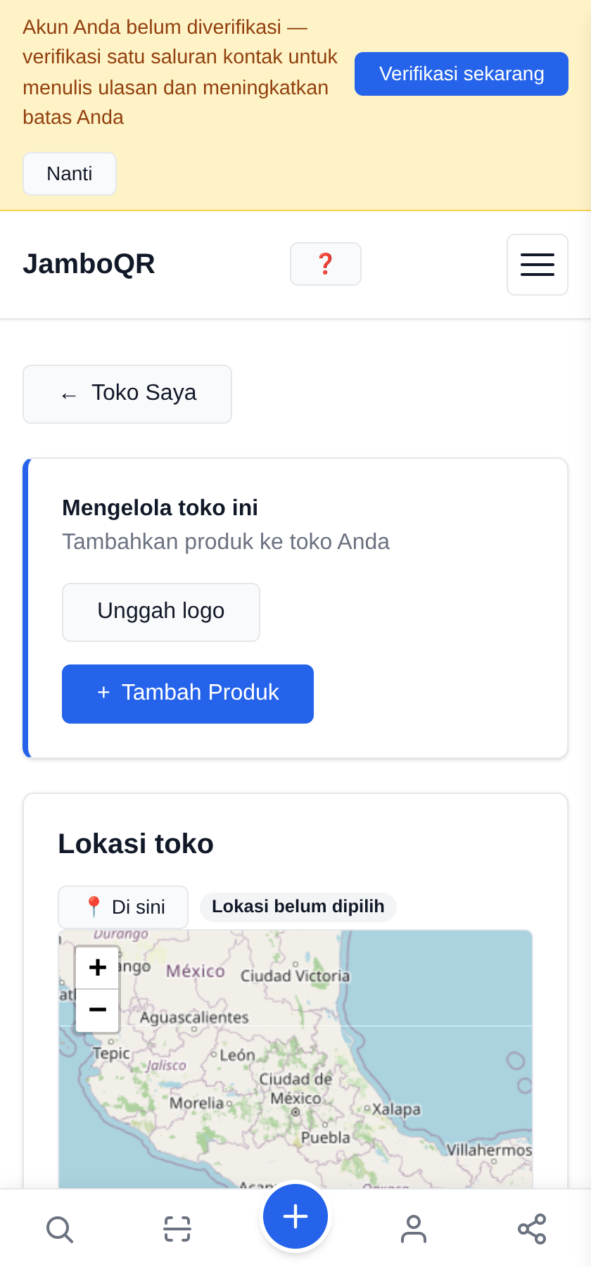 Pasang menu restoran Anda di sebuah kode QR, gratis Isi nama dan jam buka