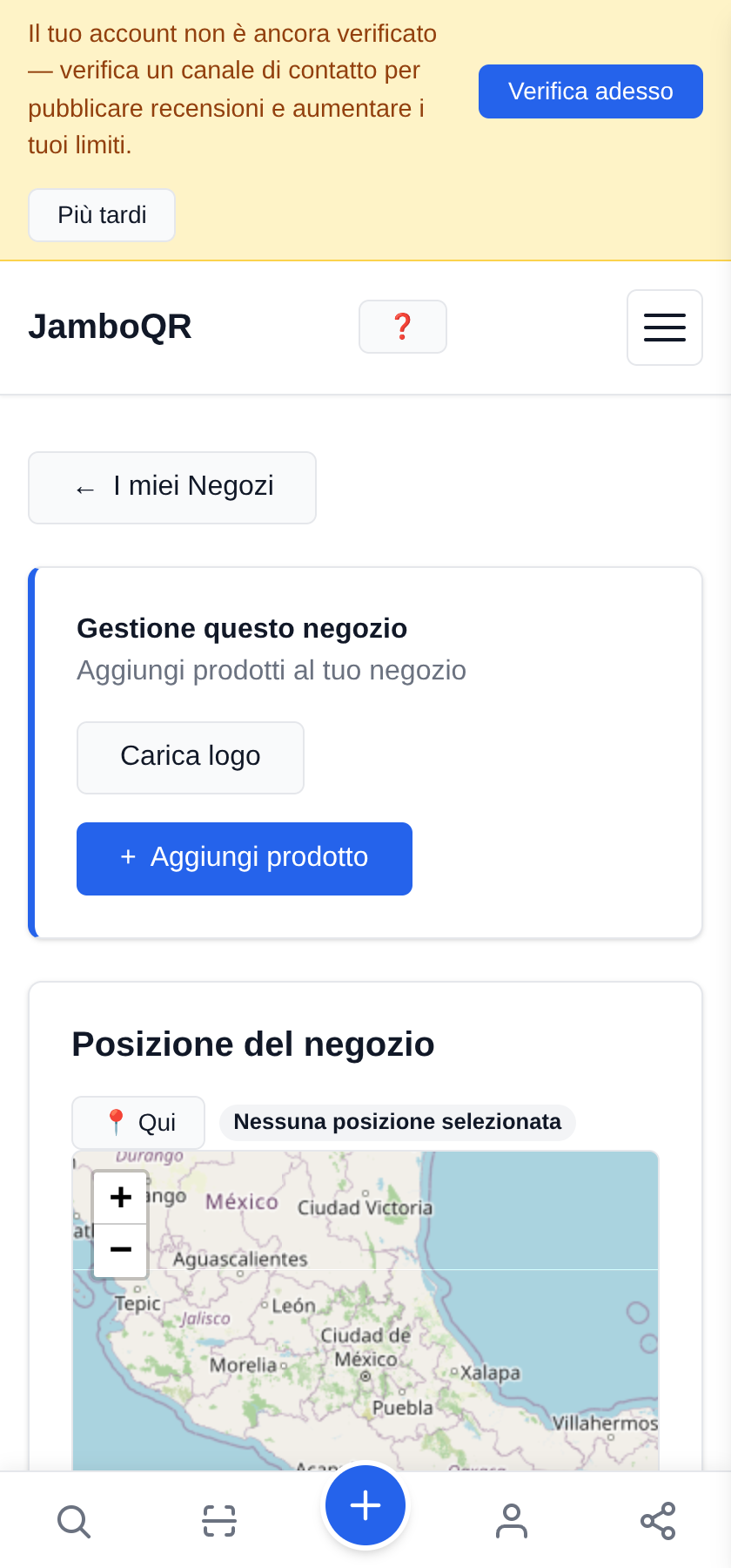 Metti il menù del tuo ristorante su un QR, gratis Metti il nome e gli orari
