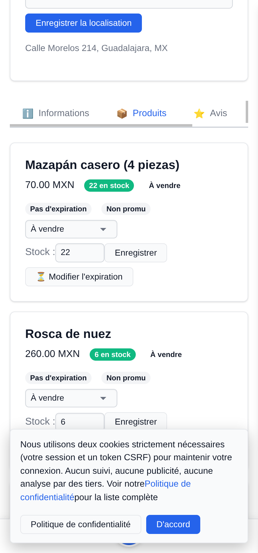 Un mois de publication, renouvelable
