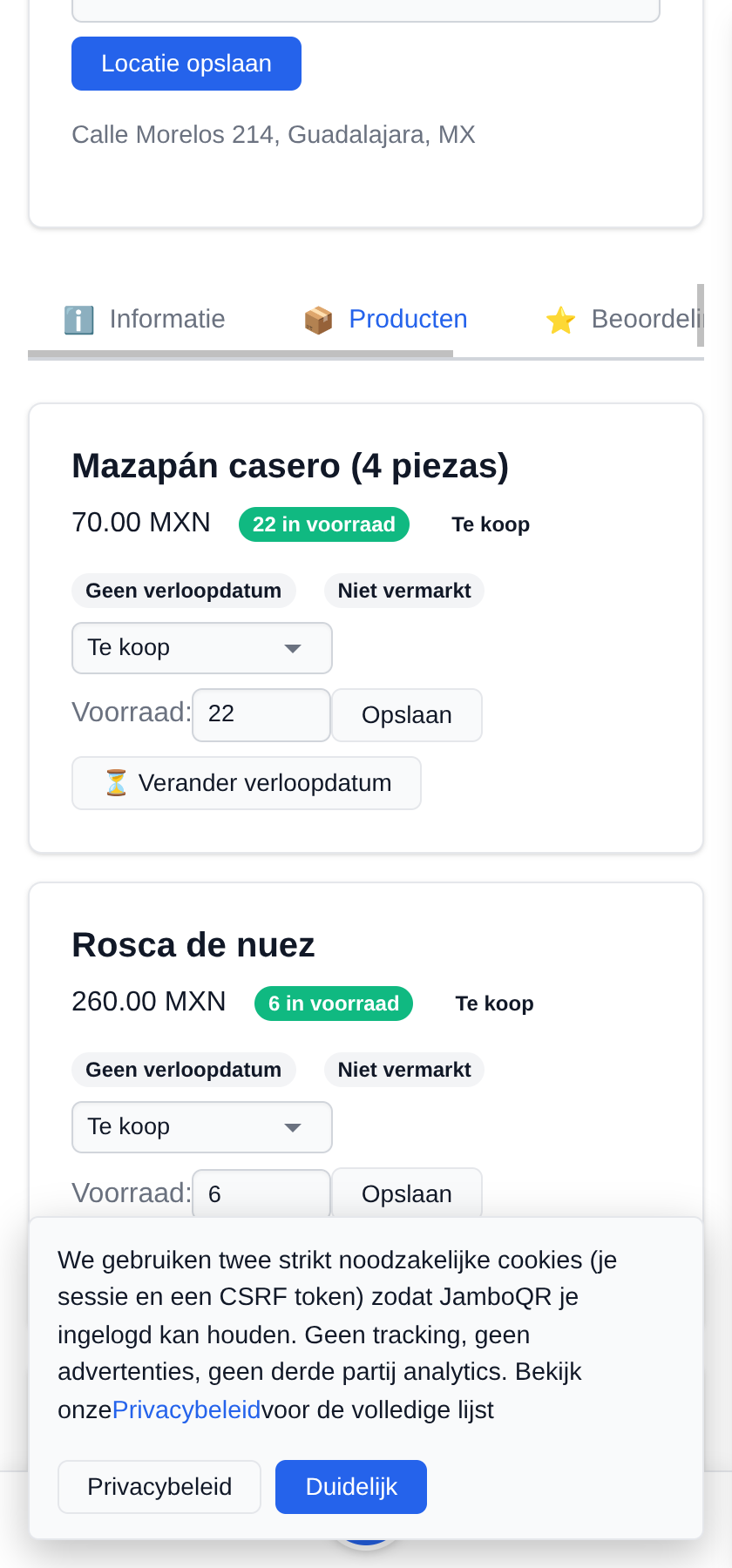 Zelfgebakken verkopen: taarten, koekjes en gebak Een maand publicatie, te verlengen