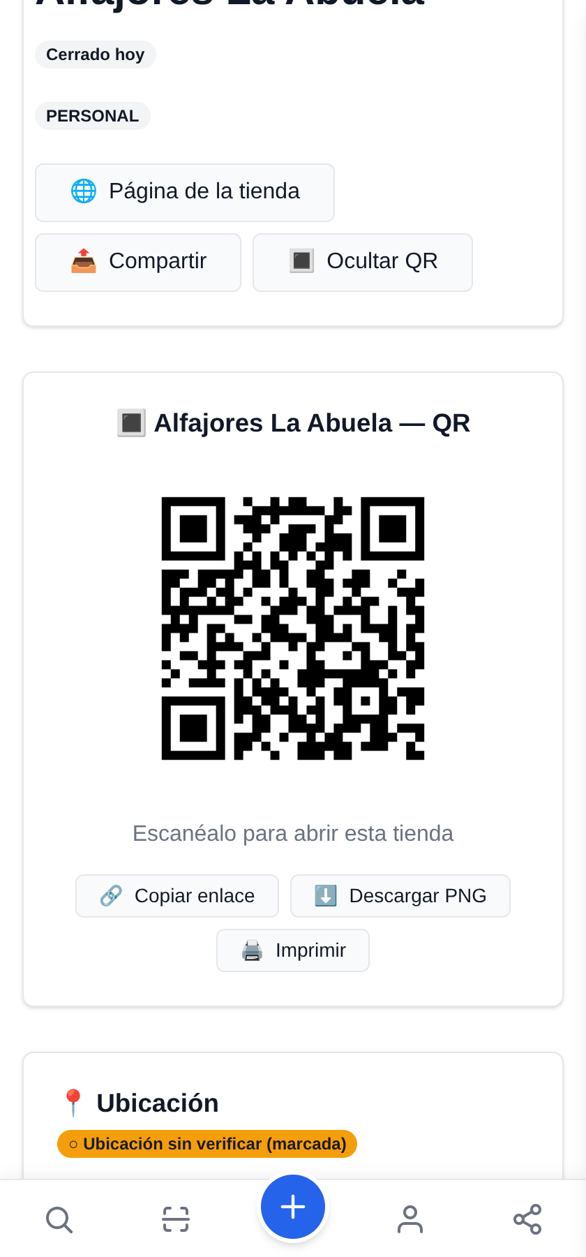 Tu QR para la caja y para las bolsas