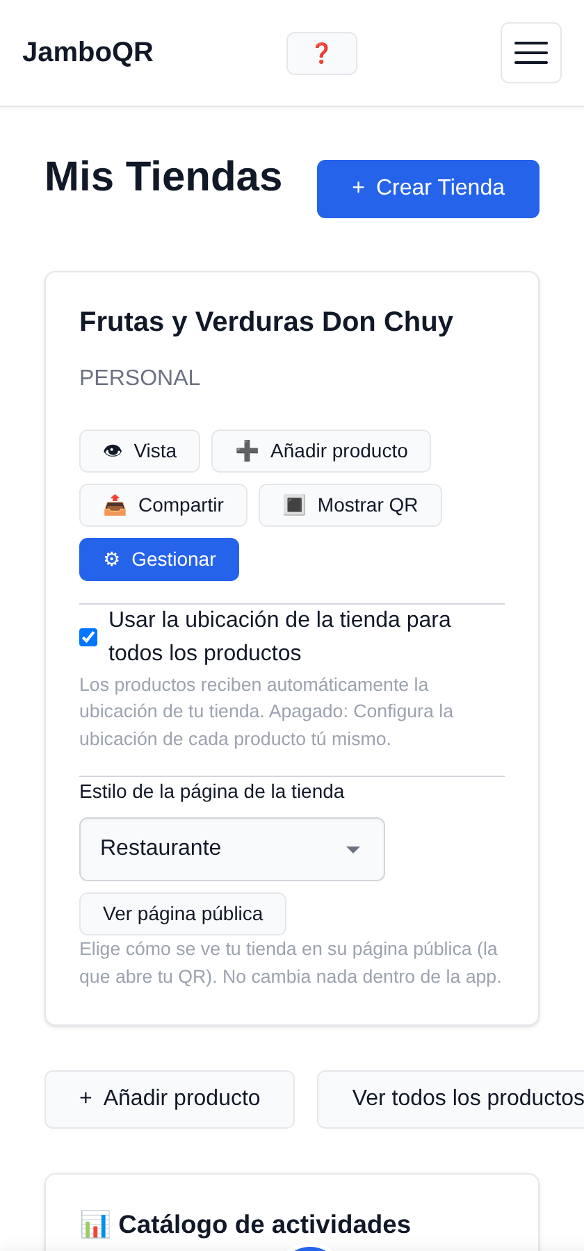 Mi tienda móvil: un puesto, un sitio distinto cada día Una sola tienda, la que ya tienes