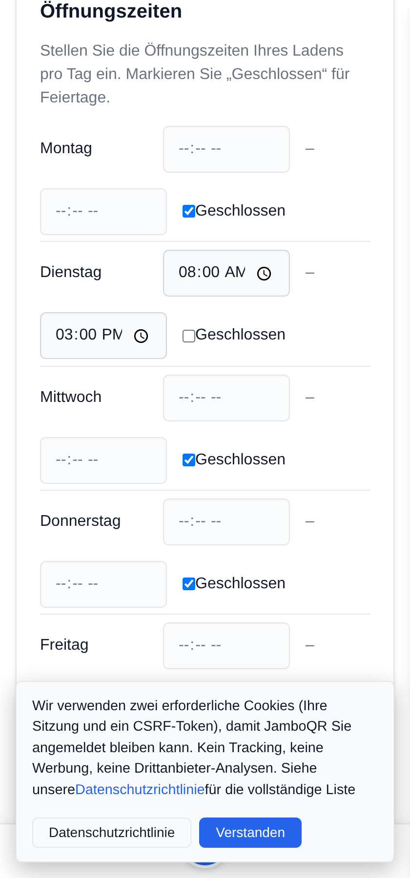 Mein mobiles Geschäft: ein Stand, jeden Tag ein anderer Platz Trag nur die Tage ein, an denen du draußen bist
