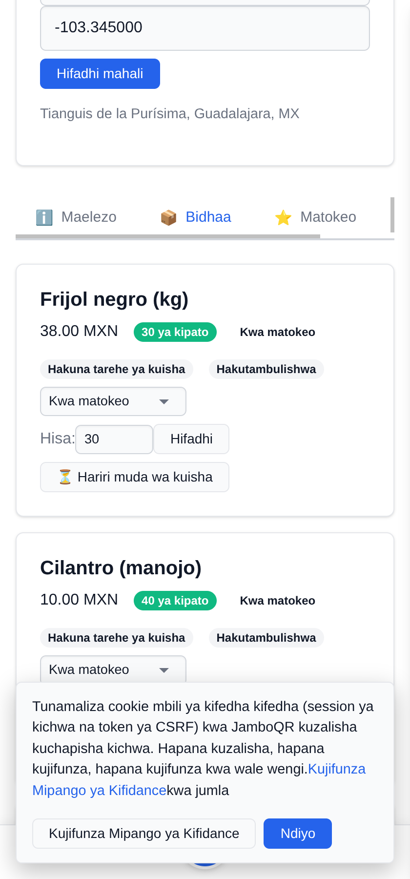 Zimeisha: weka hisa kuwa sifuri