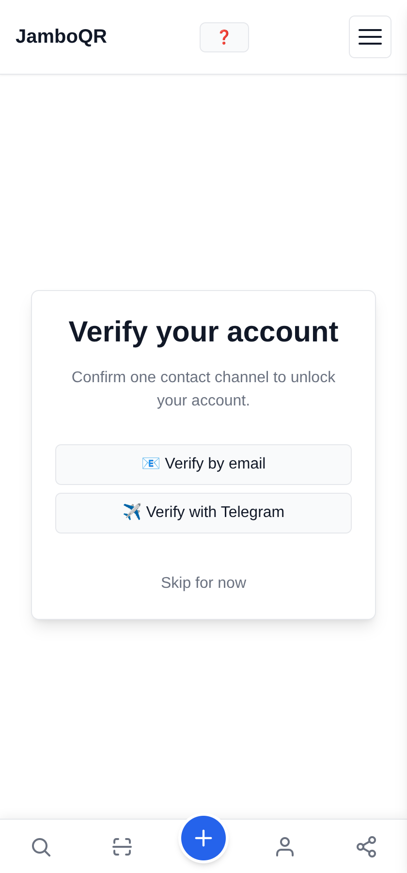 Sign up: your account and your store in five minutes Confirm the email is yours