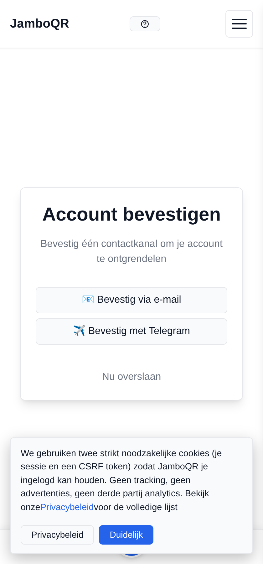 Aanmelden: je account en je winkel in vijf minuten Bevestig dat het e-mailadres van jou is