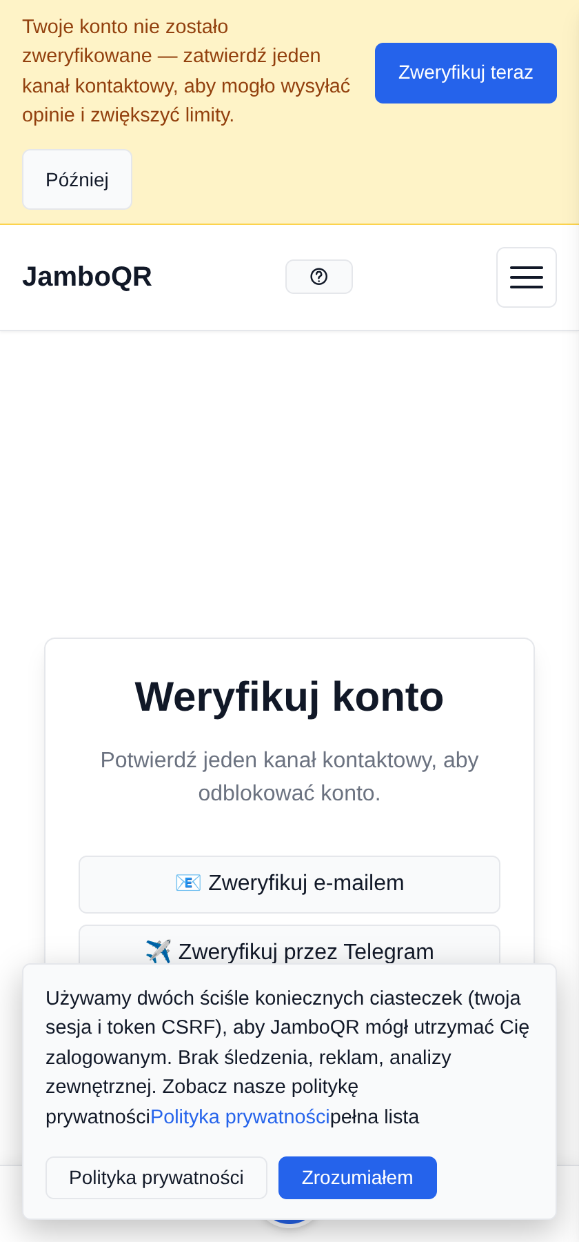Załóż konto: konto i sklep w pięć minut Potwierdź, że e-mail jest twój
