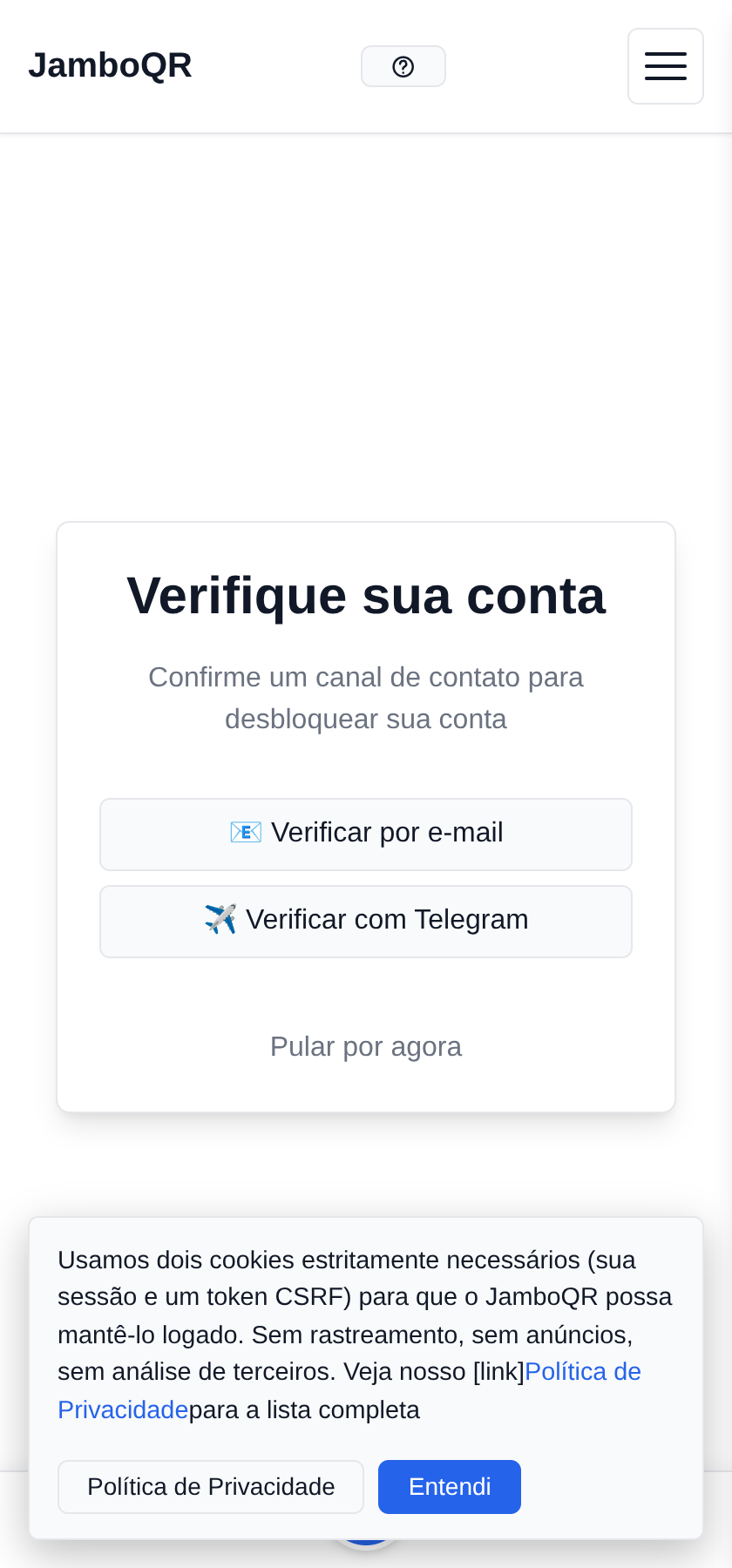 Cadastre-se: sua conta e sua loja em cinco minutos Confirme que o e-mail é seu