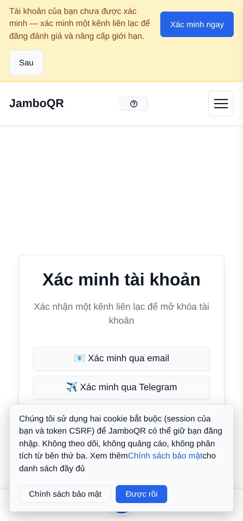 Đăng ký: tài khoản và cửa hàng của bạn trong năm phút Xác nhận email đúng là của bạn