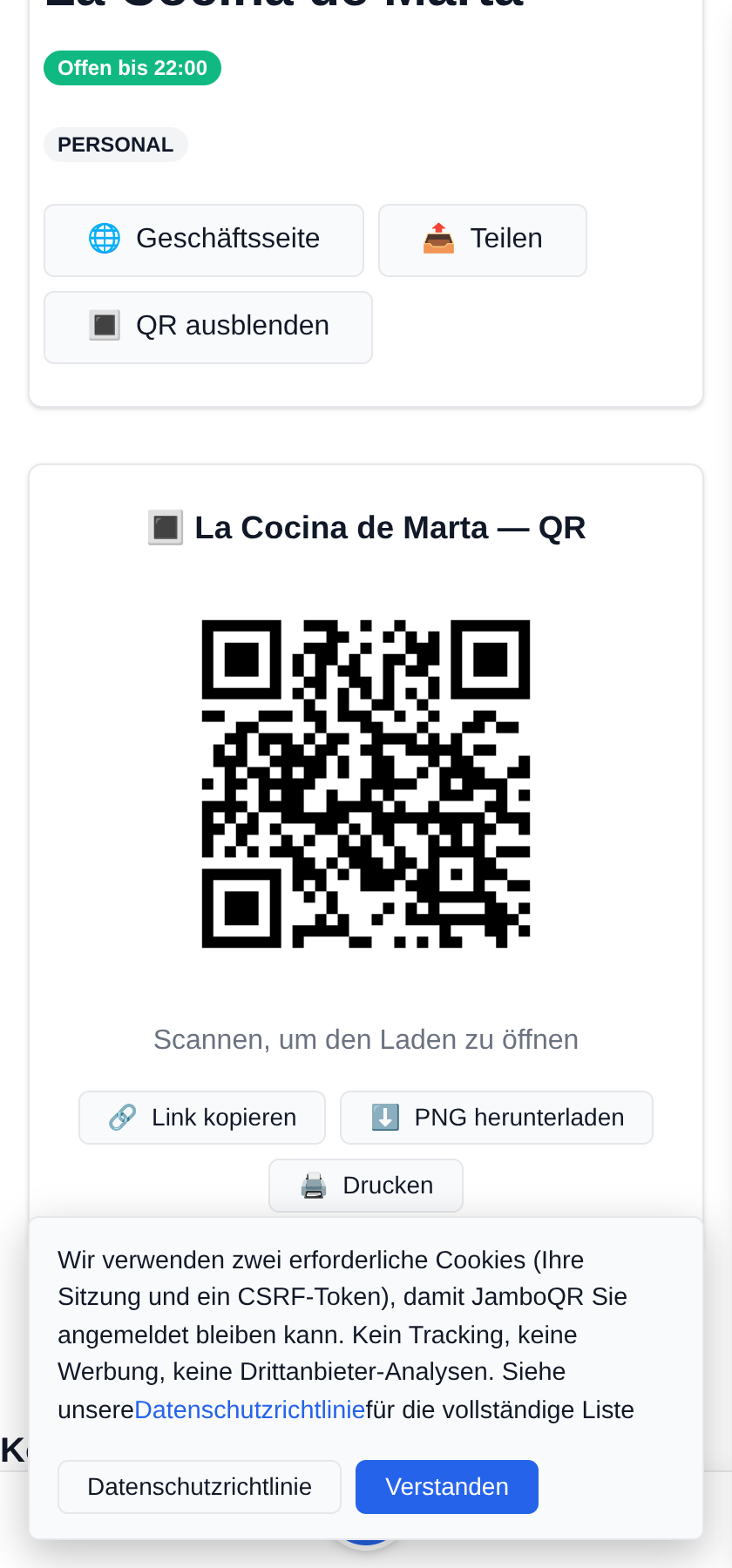 JamboQR: scannen, teilen und zeigen, was du machst – mit einem QR-Code Dein eigener QR-Code zum Ausdrucken und ein Link zum Teilen