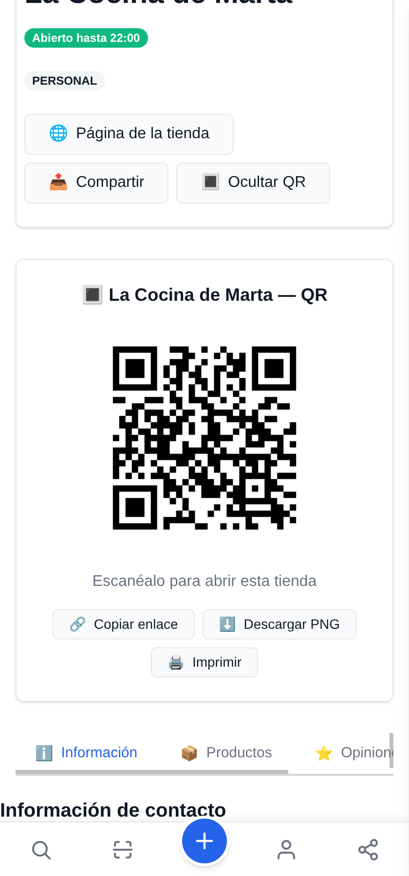 JamboQR: escanea, comparte y muestra lo tuyo con un QR Tu propio QR para imprimir, y un enlace para compartir