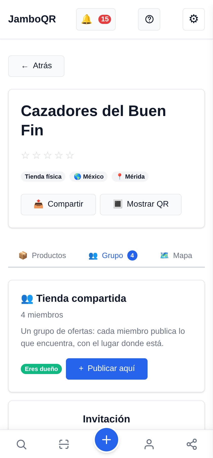 El Buen Fin con JamboQR: caza ofertas reales en grupo Crea el club: una tienda compartida