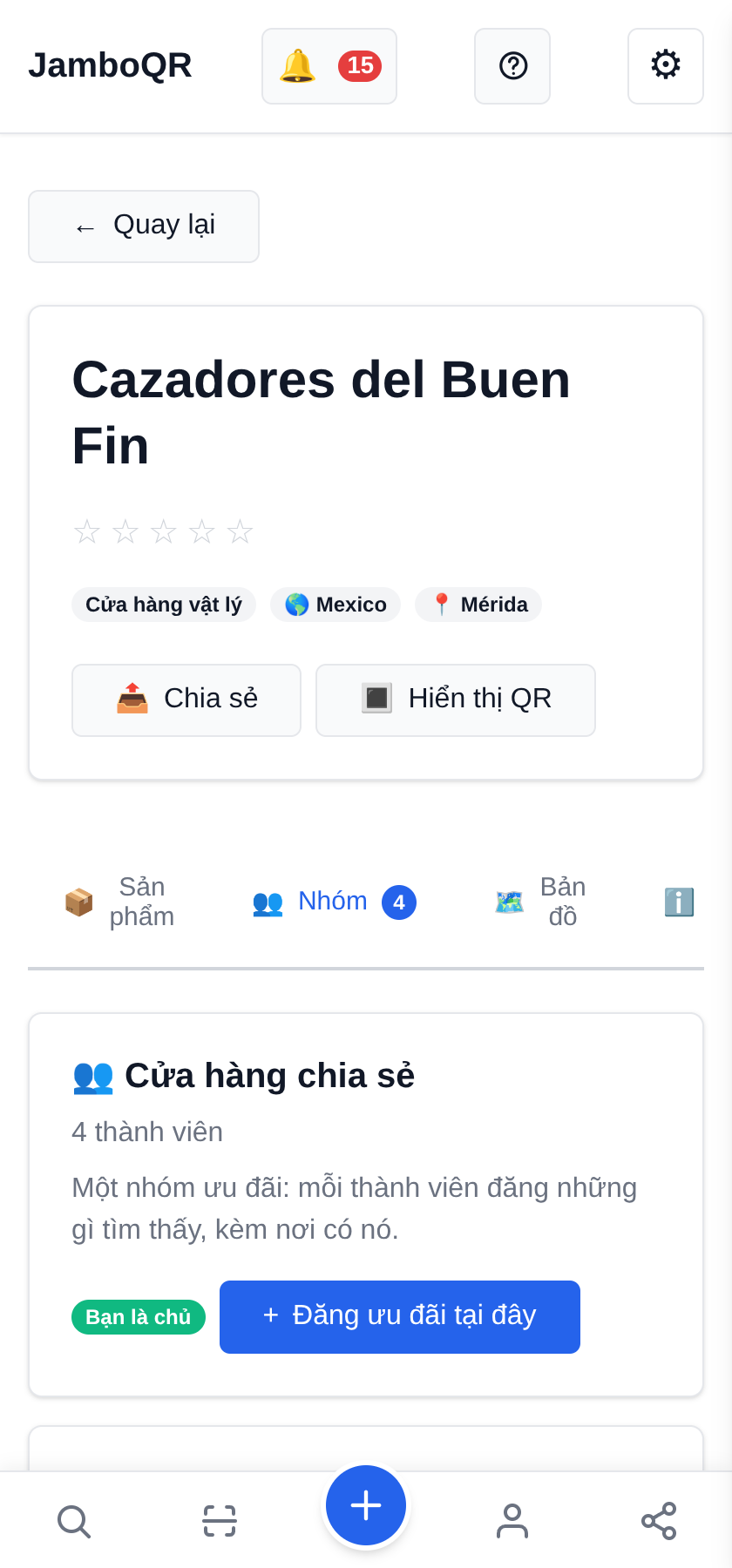 Buen Fin cùng JamboQR: cùng nhau săn ưu đãi thật Lập câu lạc bộ: một cửa hàng chia sẻ