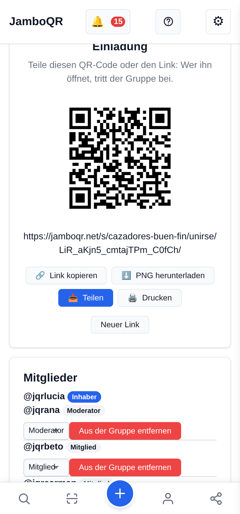 Buen Fin mit JamboQR: echte Angebote gemeinsam aufspüren Lade deine Leute mit einem QR-Code ein
