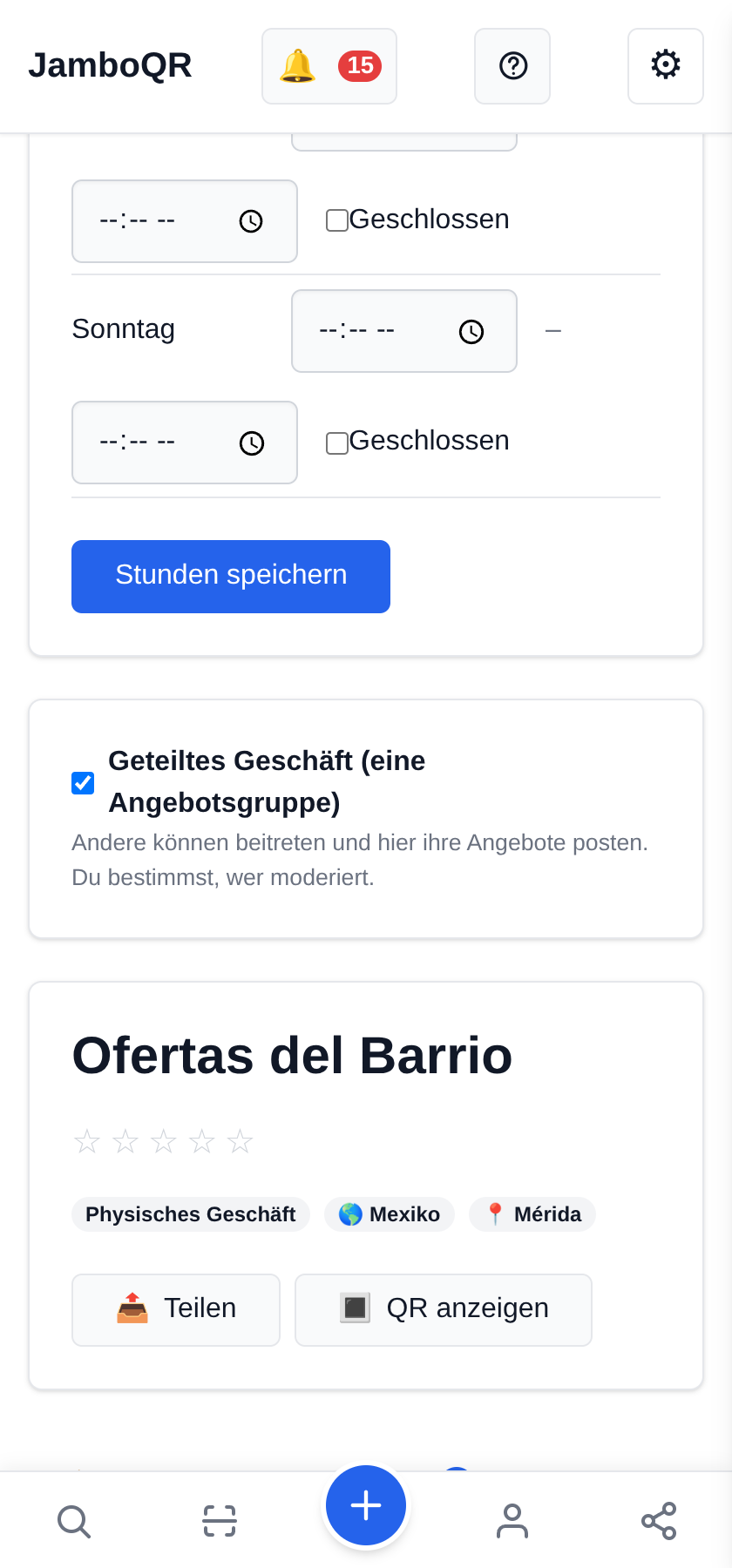 Ein neues, geteiltes Geschäft