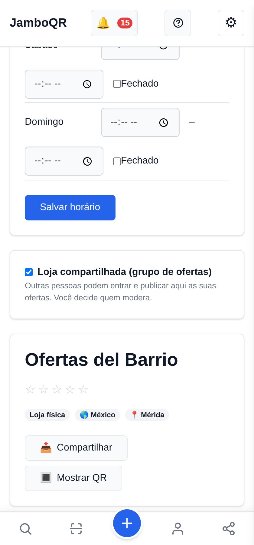 Uma loja nova, compartilhada