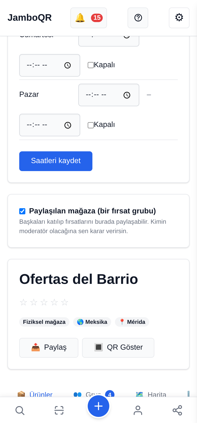 Yeni, paylaşılan bir mağaza