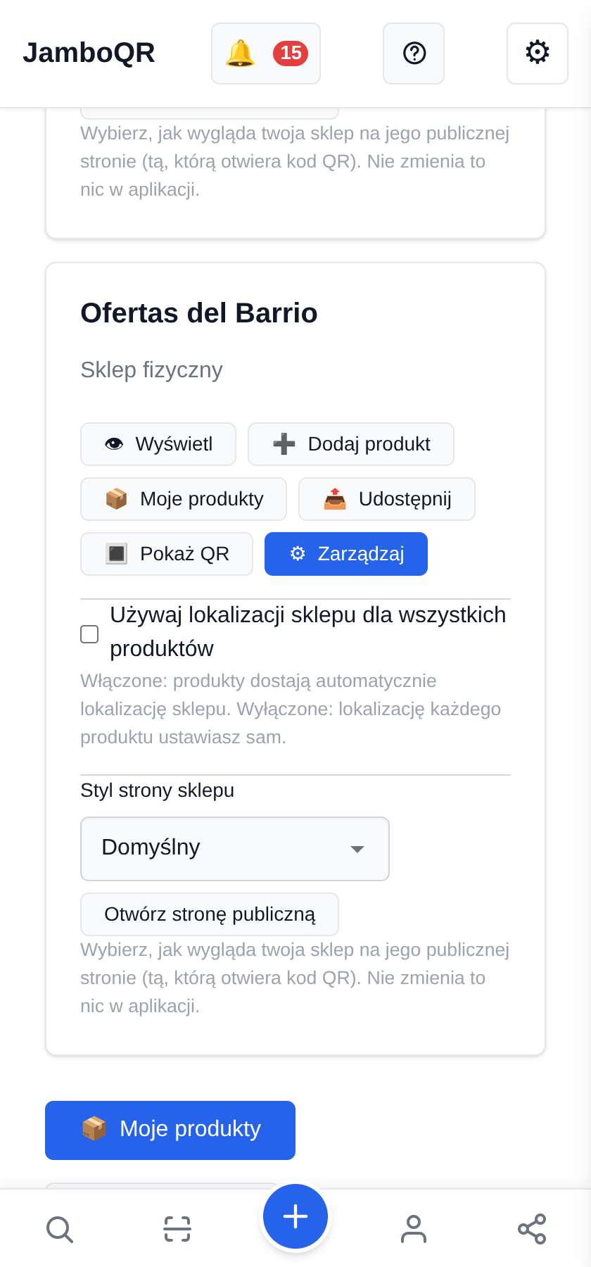 Jedno miejsce na ofertę