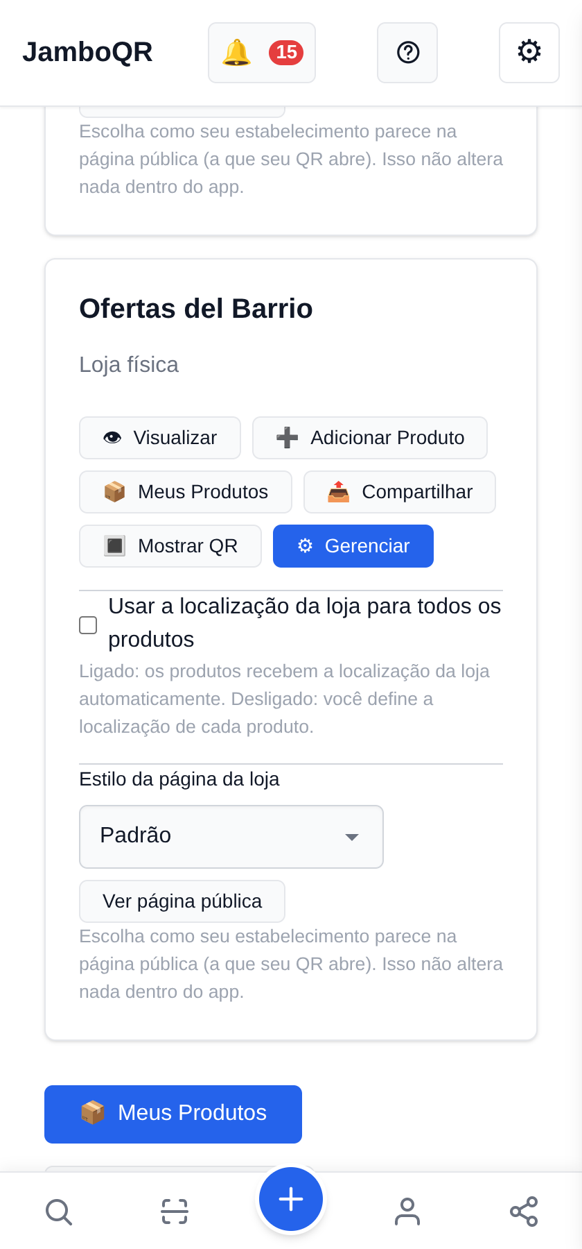 Um lugar por oferta