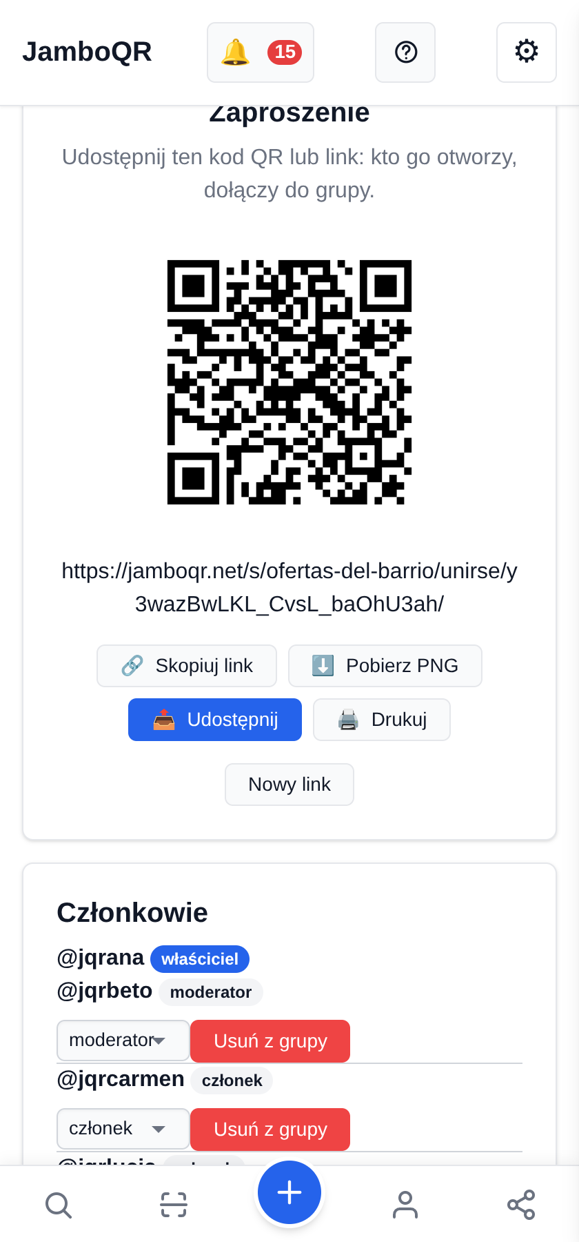 Zaproszenie: kod QR dla osiedla
