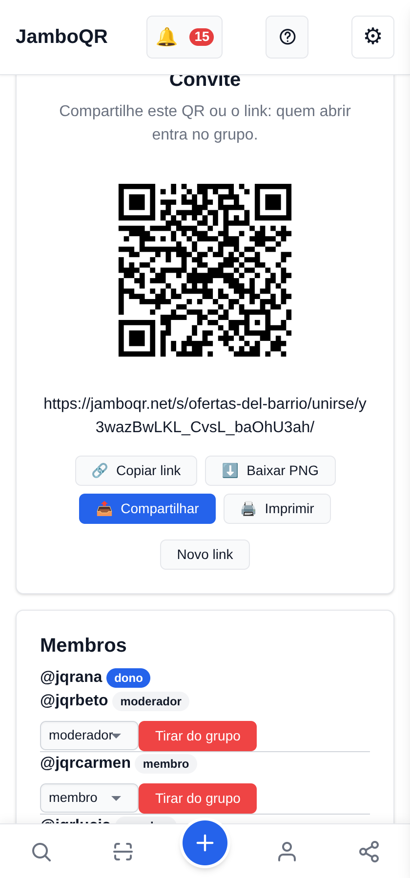 O convite: um QR para o bairro