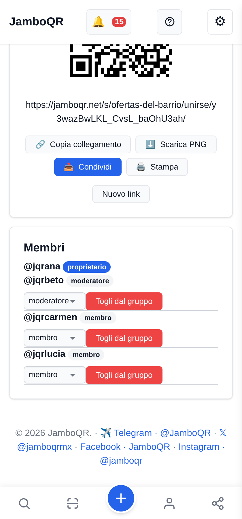 Membri e moderatori