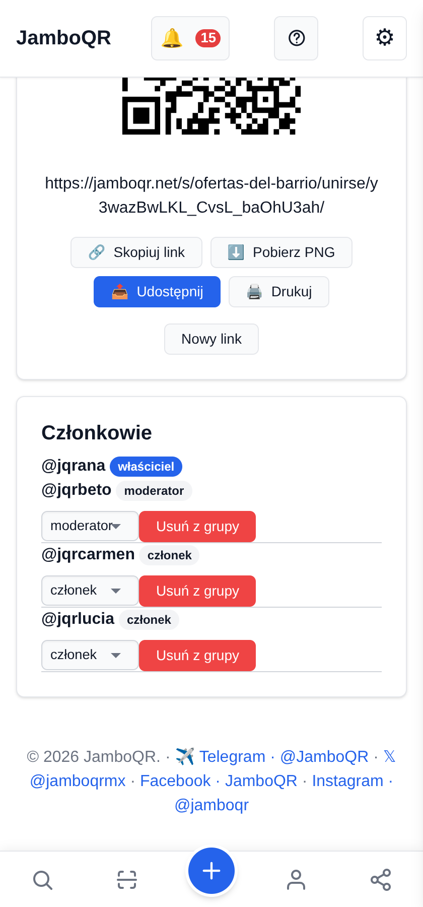 Członkowie i moderatorzy