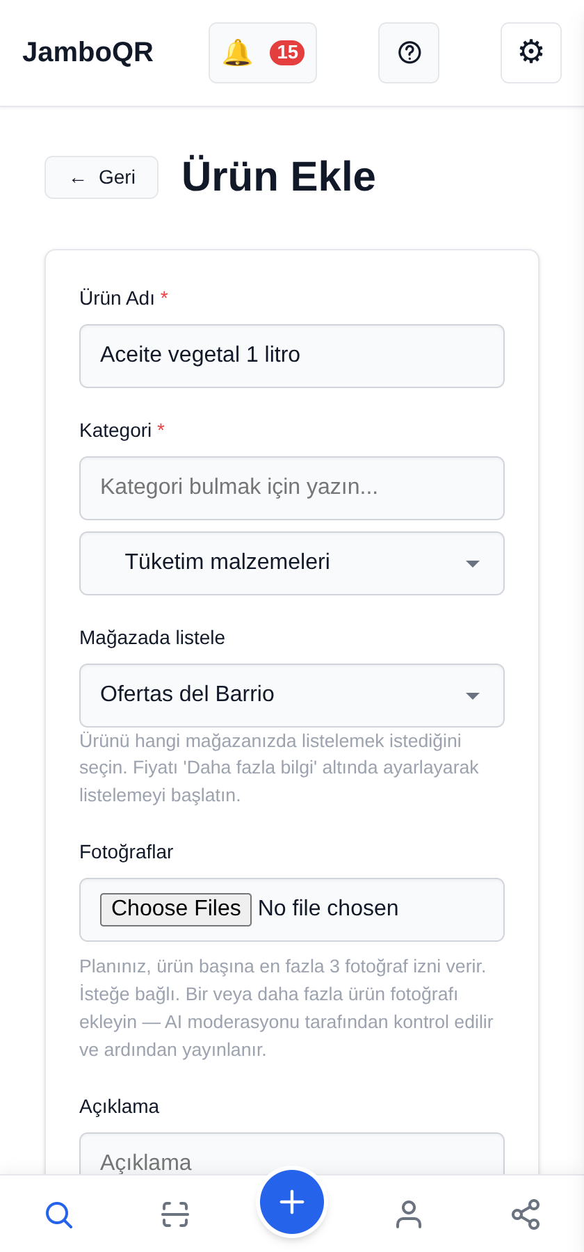 Bir fırsatı yeriyle paylaşmak