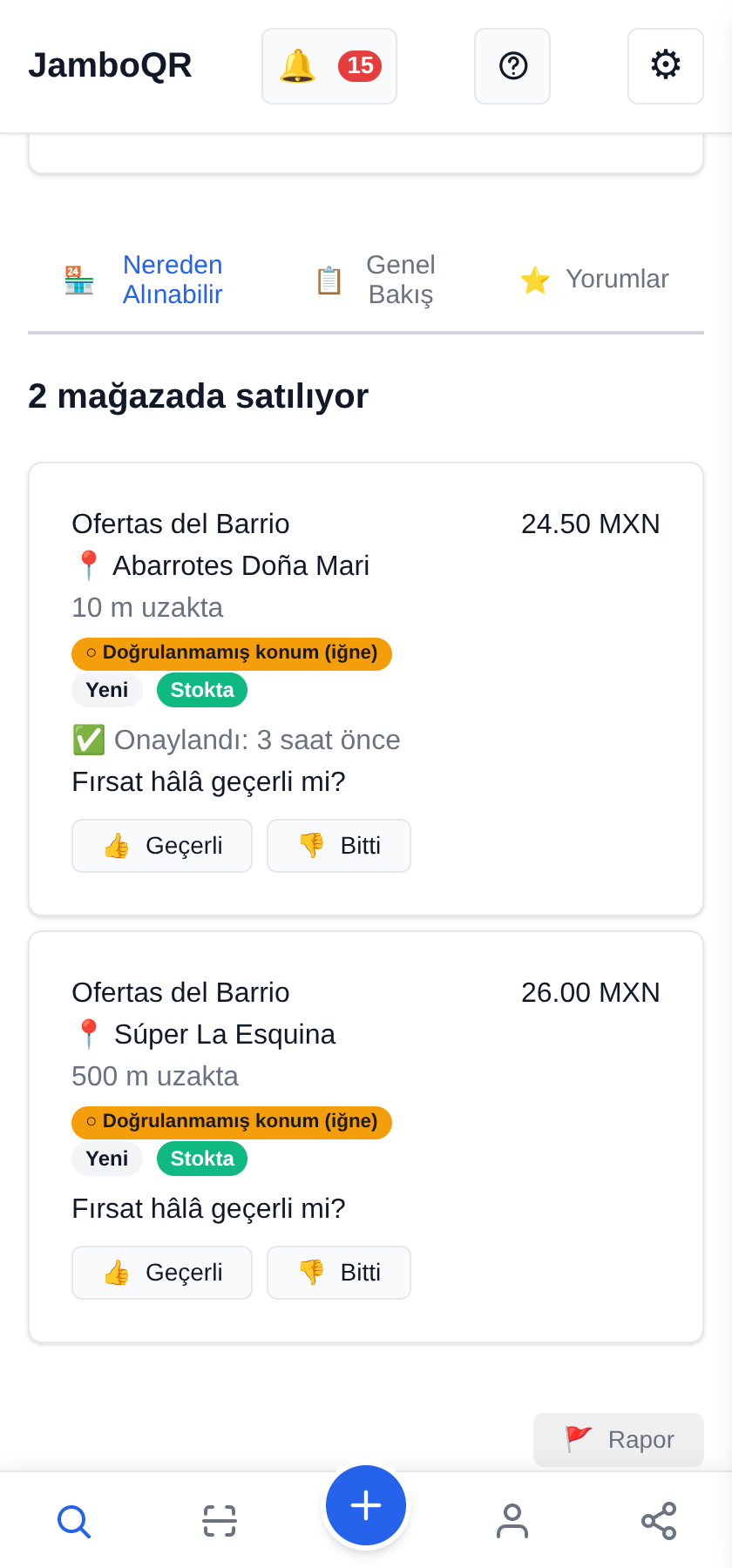 Fırsat hâlâ geçerli mi? Orada olan söyler