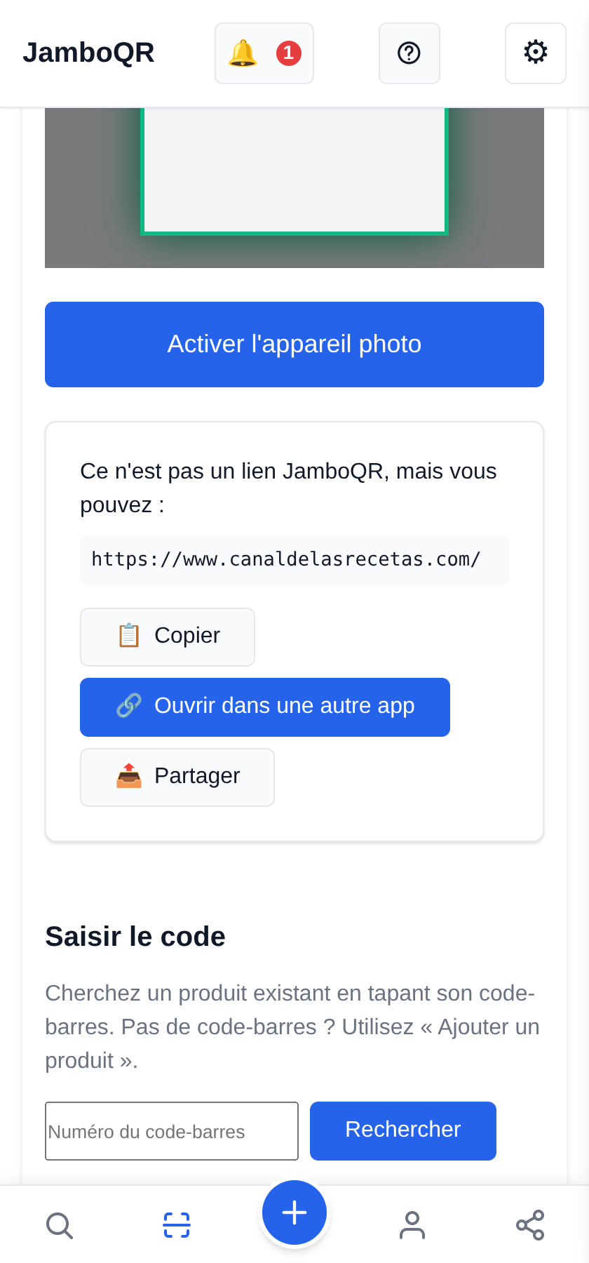 JamboQR : scannez, partagez et montrez ce que vous faites avec un QR code Scannez n'importe quel QR code, pas seulement les nôtres