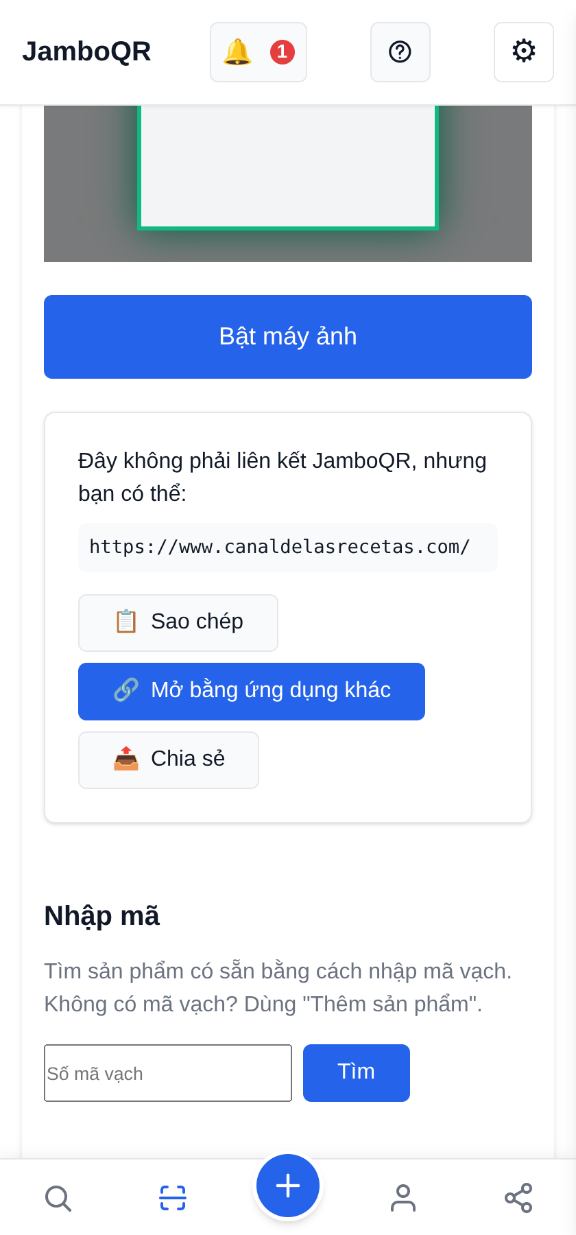 JamboQR: quét, chia sẻ và giới thiệu việc bạn làm bằng một mã QR Quét mọi mã QR, không chỉ mã của chúng tôi