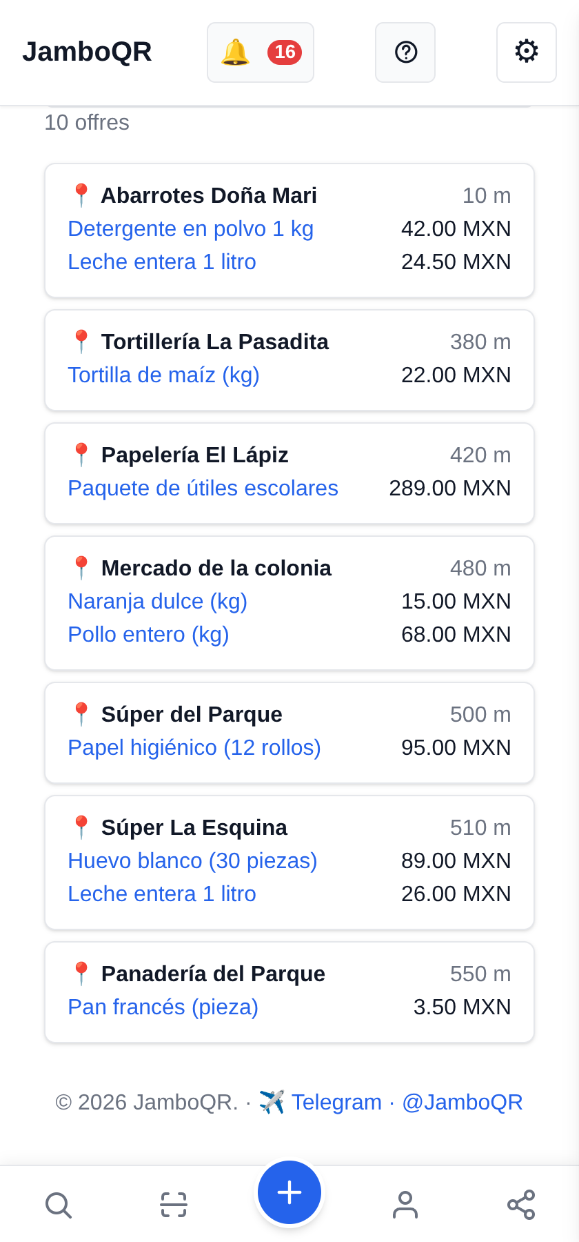 Bons plans près de vous : la carte, et comment votre position est protégée En dessous, la liste : lieu, distance et prix