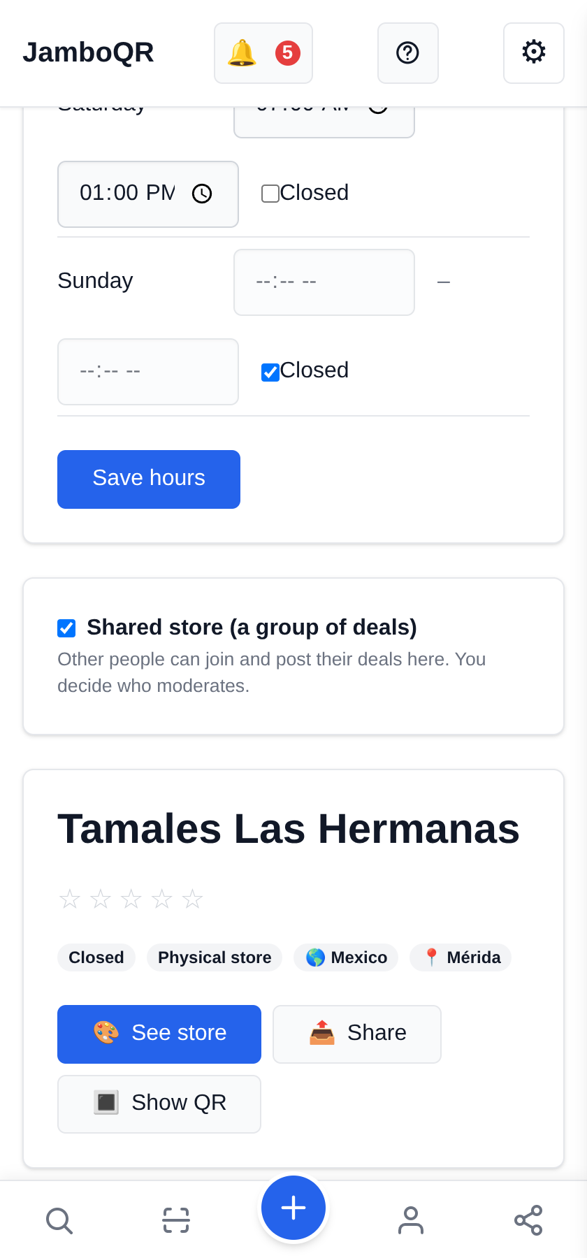 One store, several people: the family business where two can post Create the business's store and share it