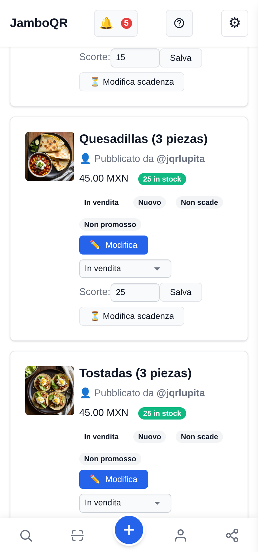 Un negozio in più persone: l'attività di famiglia dove pubblicano in due Ogni prodotto dice chi l'ha caricato