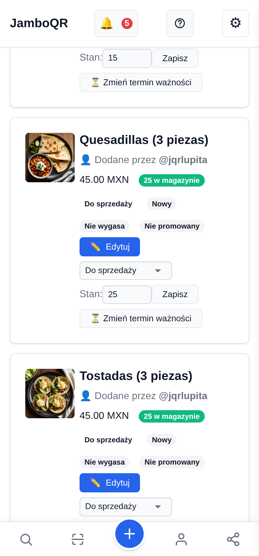 Jeden sklep, kilka osób: rodzinny interes, w którym publikują dwie Każdy produkt mówi, kto go dodał