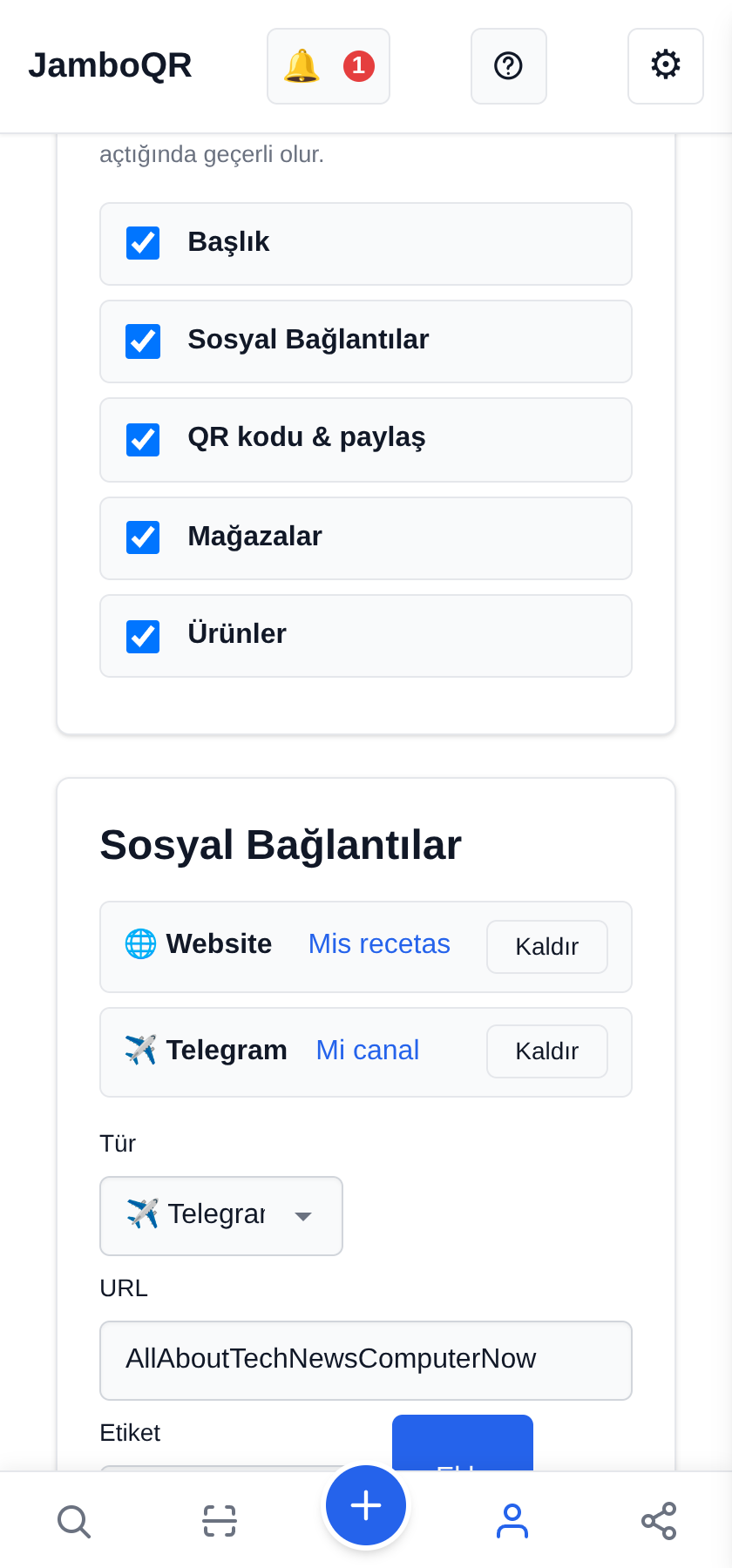 Bağlantılarını herkese açık profiline koy Neyin görüneceğine karar ver
