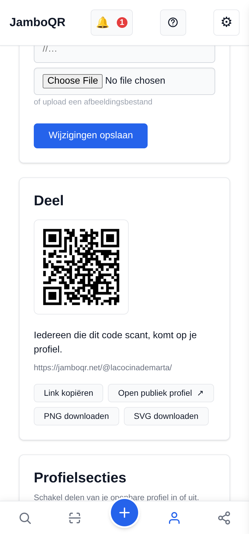 Zet het openbaar en deel het